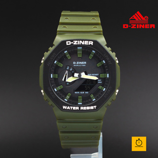 (สินค้าแท้ 100%) D - ZINER นาฬิกาข้อมือแนว SPORT ชายและหญิงระบบ DIGITAL กันนํ้า100% พร้อมกล่อง (พร้อมจัดส่งทันที)