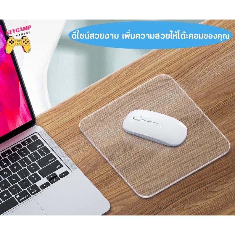 พร้อมส่ง-แผ่นรองเม้าส์แบบกระจก-ที่รองเม้าส์แบบกระจก-glass-mousepad