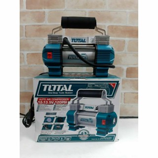 Total ปั๊มลมมินิ 12 โวลต์ พร้อมไฟฉาย LED รุ่น TTAC2506 ( Mini Air Pump )