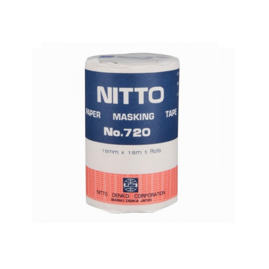 nitto-เทปกาวนิตโต้-no-720-เทปกระดาษกาว-สามารถทนต่ออุณหภูมิสูง-เนื้อกาวเหนียว-ติดแน่น-b