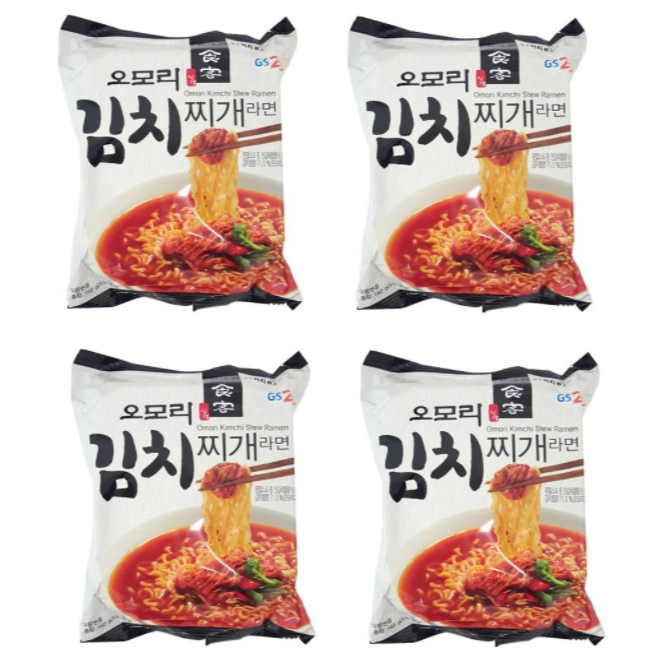มาม่าเกาหลี-omori-kimchi-ramen-1-แพ็ค-4-ห่อ-รสกิมจิ-โอโมริ-กิมจิสตูรามยอน
