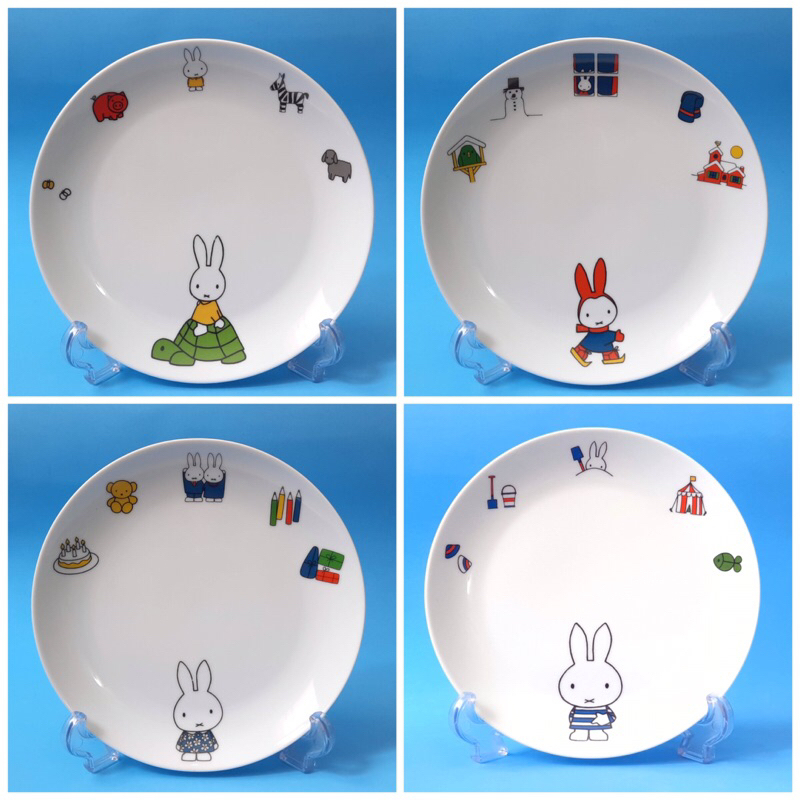 จานเซรามิค-miffy-จานมิฟฟี่-การ์ตูนน่ารักๆ-งานสะสมของแท้จากญี่ปุ่น-มือ-2-งานคาร์แรคเตอร์สไตล์ญี่ปุ่น