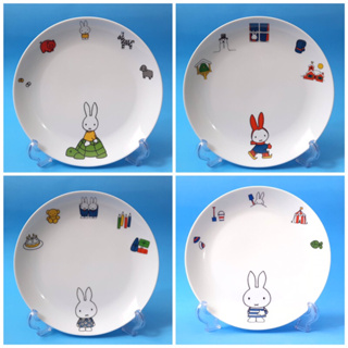 จานเซรามิค Miffy  จานมิฟฟี่ การ์ตูนน่ารักๆ งานสะสมของแท้จากญี่ปุ่น  มือ 2 งานคาร์แรคเตอร์สไตล์ญี่ปุ่น 🎏🎌