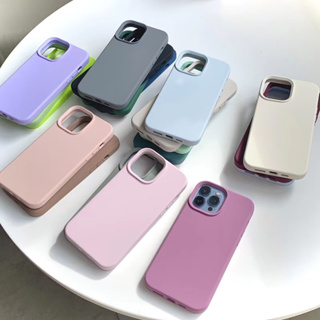 เคสสีพื้นพาสเทล กำมะหยี่ ใช้สำหรับ iPhone 13 pro max เคสซิริโคน สำับรุ่น iPhone13 13 pro 13promax มี 15สี