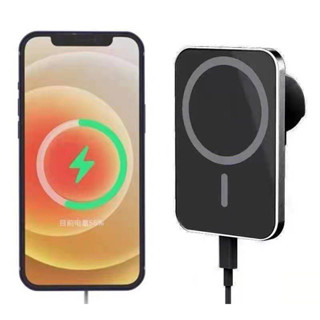 X16 แท่นชาร์จวางโทรศัพท์ในรถยนต์ แบบแม่เหล็ก หนีบช่องแอร์ 15W Fast Charger Wireless Charger Magnet Car Holder For 12 13