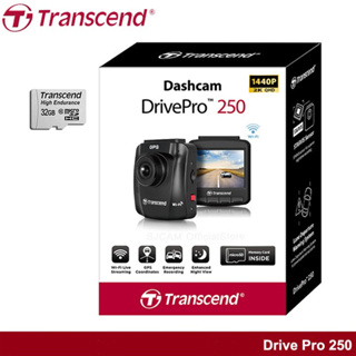 ภาพหน้าปกสินค้าTranscend DrivePro 250 (DP250) 2K 1440p 60fps Wi-Fi + GPS แถมฟรี! Memory MicroSD Card 32GB HighEndurance ภาพชัดกลางวัน - กลางคืน กล้องติดรถยนต์ กล้องหน้ารถ รับประกัน 2 ปี จากศูนย์ TS-DP250A-32G ซึ่งคุณอาจชอบสินค้านี้
