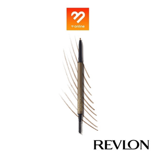 Revlon ColorStay Micro Brow Pencil #453 Soft Brown สีน้ำตาลอ่อน เรฟลอน ดินสอเขียนคิ้ว เส้นเล็กเขียนง่าย กันน้ำ ติดทนนาน