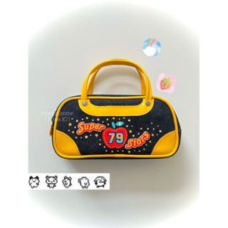 Super-79-Stars Denim handbag, กระเป๋าถือใหม่ กระเป๋าเดนิม