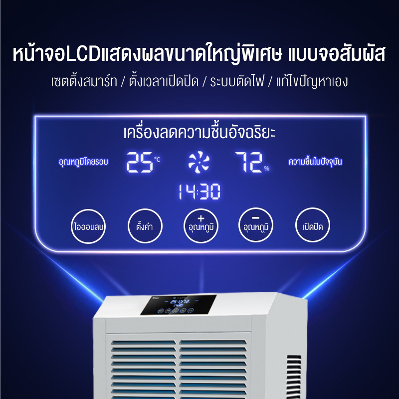 เครื่องดูดความชื้น-บ้าน-ธุรกิจ-dehumidifier-เครื่องลดความชื้น-ลดความชื้น-ประหยัดพลังงาน-เสียงเบา-70-90-158l