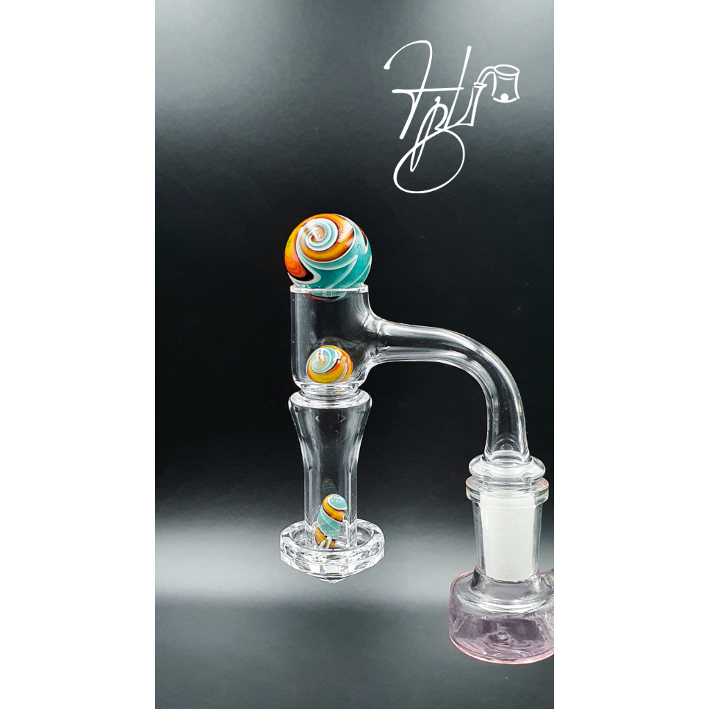 Terp Ball Trippy SET ลูกแก้วหมุน 3pc* Carb Cap for Quartz Banger, Dab ...