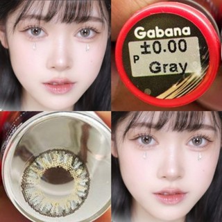 คอนแทคเลนส์ รุ่น Gabana สีเทา/ตาล Gray/Brown มีค่าสายตาปกติ (0.00) เปลี่ยนแทนทุกเดือน