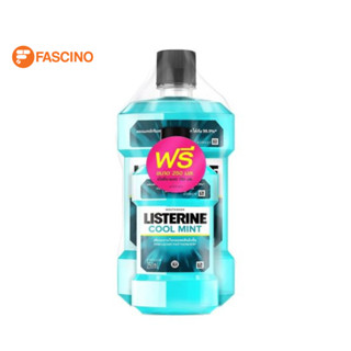 Listerine Cool Mint Set ลิสเตอรีน น้ำยาบ้วนปาก คูลมินต์ แพ็คคู่ (750 ml.+250 ml.)