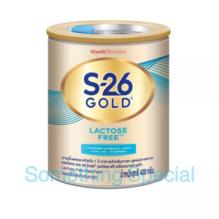 สินค้า S-26 Gold Lactose Free 400g เอส-26 โกลด์ นมผง แลคโตส   400กรัม