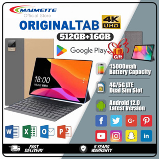 เช็ครีวิวสินค้าจัดส่งที่รวดเร็ว🔥 รับประกัน1ปี❗️ MAIMEITE MT2 10.8นิ้ว tablet android12 12GB+512GB ใส่ซิมโทรได้ รองรับ4G แท็บเล็ตของแท้