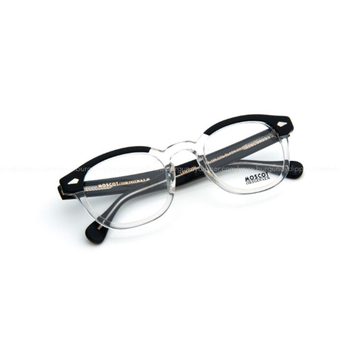 กรอบแว่นตา-moscot-รุ่น-lemtosh-rx-black-crysatl-กรอบดำเฟดใส-มีขนาด-46-49-มม