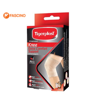 Tigerplast Knee Extra Comfort Support อุปกรณ์ช่วยพยุงหัวเข่า ไซส์ L (41-46 ซม.) รักษาสภาพข้อเข่าที่บาดเจ็บ บวม
