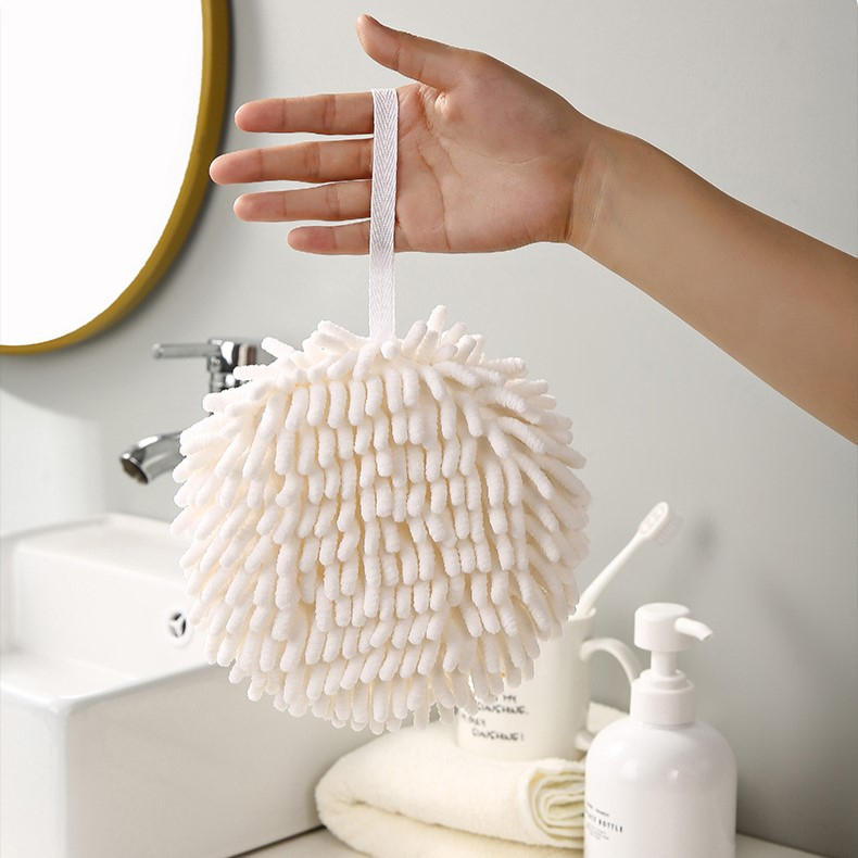fanke-ผ้าเช็ดมือ-ผ้าเช็ดมือแบบแขวน-ผ้าขนหนูเช็ดมือ-นุ่มดูดซับน้ำได้ดี-ผ้าเช็ดมือทรงกลม-ลูกบอลเช็ดมือ-ผ้าเช็ดมือในครัว