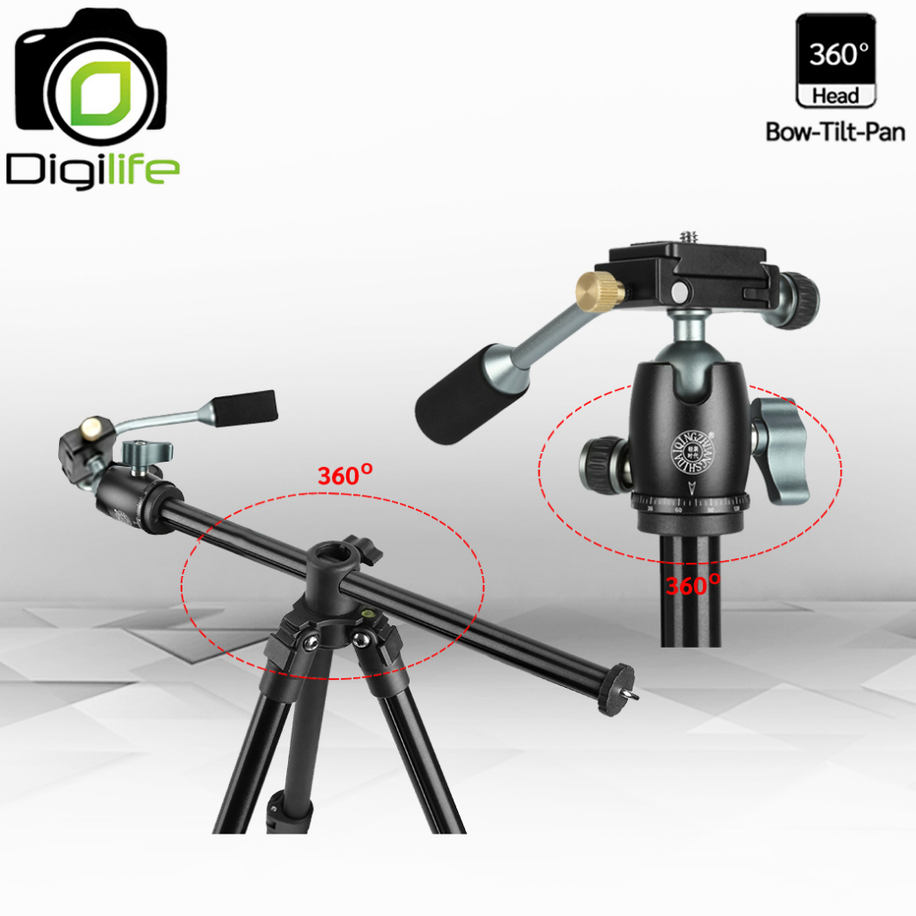 qzsd-tripod-รุ่น-q202f-ขาตั้ง-ขาตั้งกล้อง-อเนกประสงค์-กลับหัว-top-view-พาโนราม่า-ถ่ายรูป-ถ่ายวิดีโอ