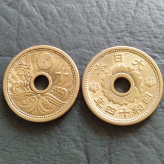 ภาพหน้าปกสินค้า🇯🇵ยุคสงครามโลกครั้งที่2 เหรียญญี่ปุ่น 10 sen ปี 1938-40 เนื้อทองเหลือง ที่เกี่ยวข้อง