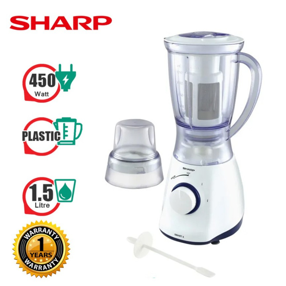 SHARP เครื่องปั่นไฟฟ้า รุ่น EM-SMART4 / 1.25 ลิตร กำลังไฟ 450W เครื่อง ...