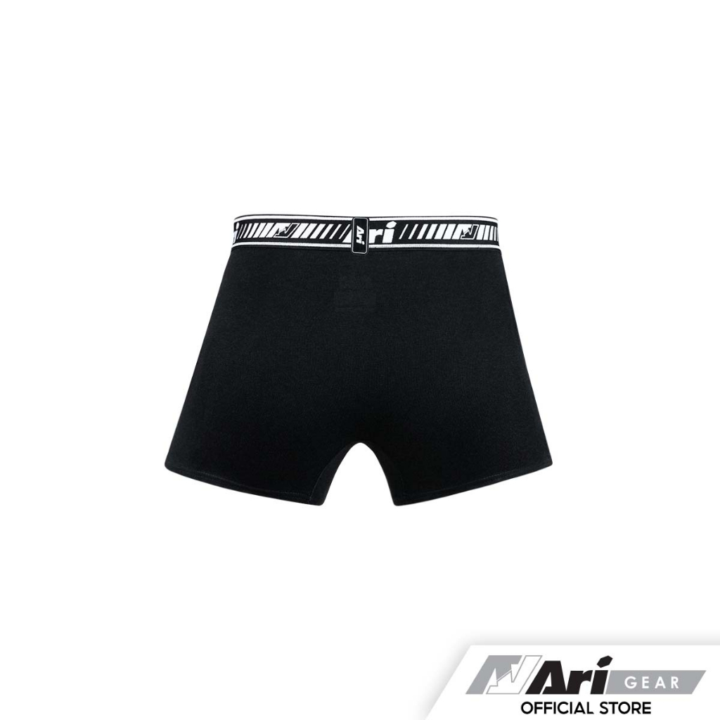 ari-ultrasoft-boxer-briefs-black-white-กางเกงบ๊อกเซอร์-อาริ-briefs-สีดำ