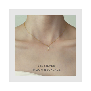 Escapism Moon Necklace 925 Silver / 14K Gold Plated
