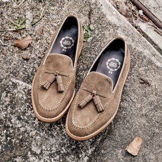 503 Exclusive Tassel Loafer Suede Lamb Beige