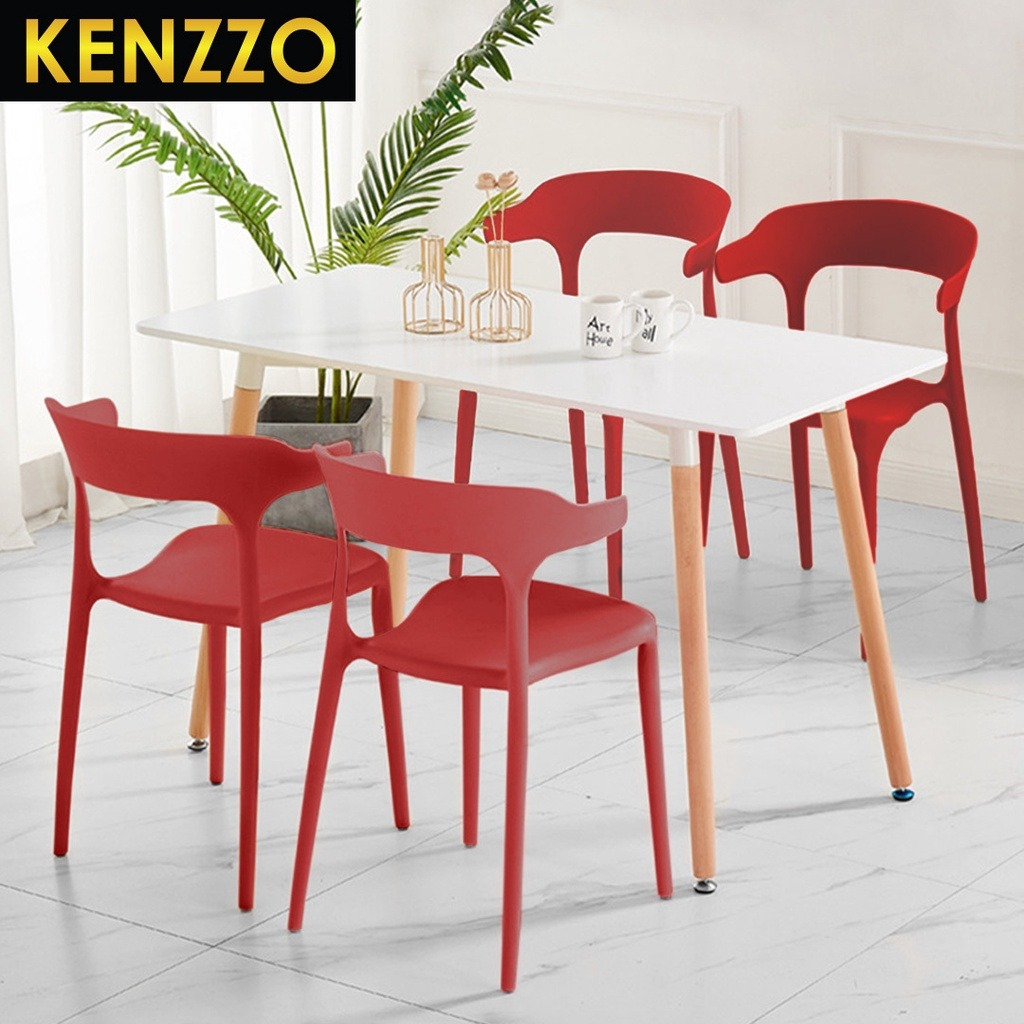 ส่งฟรี-kenzzo-โต๊ะ-เก้าอี้-เซ็ตโต๊ะอาหาร-กินข้าว-tia-simple-dining-set-1-table-4-chairs