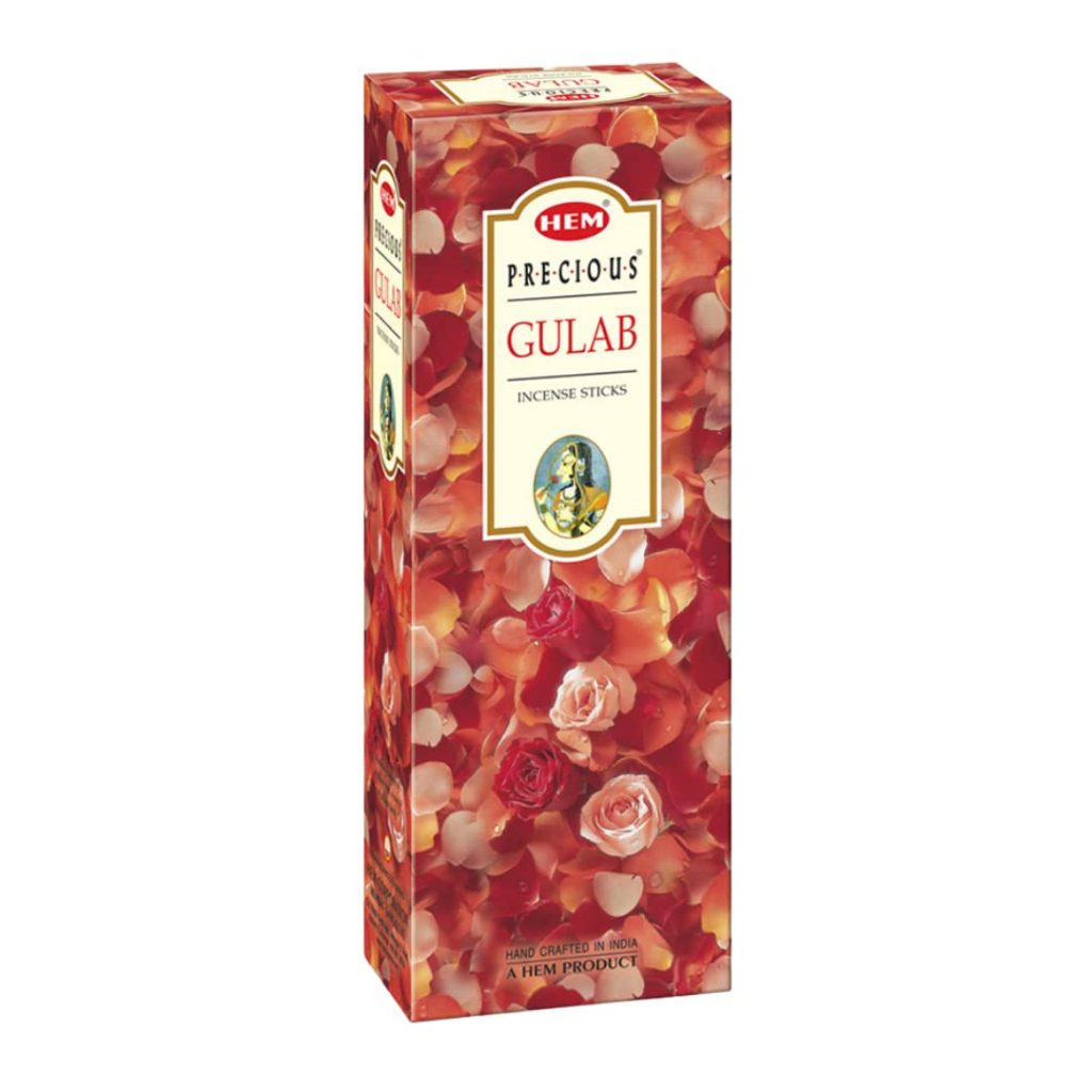 ธูปสมุนไพรอินเดียธูปหอมกลิ่นกุหลาบ-hem-precious-gulab-incense-sticks-pack-of-120-rose-fragrance-agarbatti-for-pooja