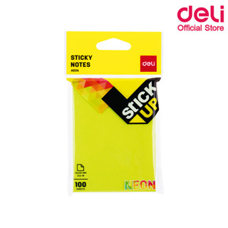 Deli A02402 Sticky Notes กระดาษโน๊ตกาว (คละสี 1 ชิ้น) กระดาษโน๊ต อุปกรณ์สำนักงาน เครื่องเขียน โพสท์อิท กระดาษกาว กระดาษโพสท์อิท