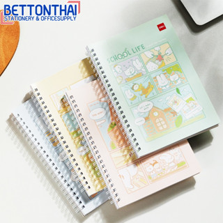 Deli LA560 C Spiral Notebook สมุดห่วงข้างA5 มีเส้น (คละลาย1เล่ม) สมุดปกอ่อน สมุดโน้ต สมุดจดบันทึก สำนักงาน โรงเรียน