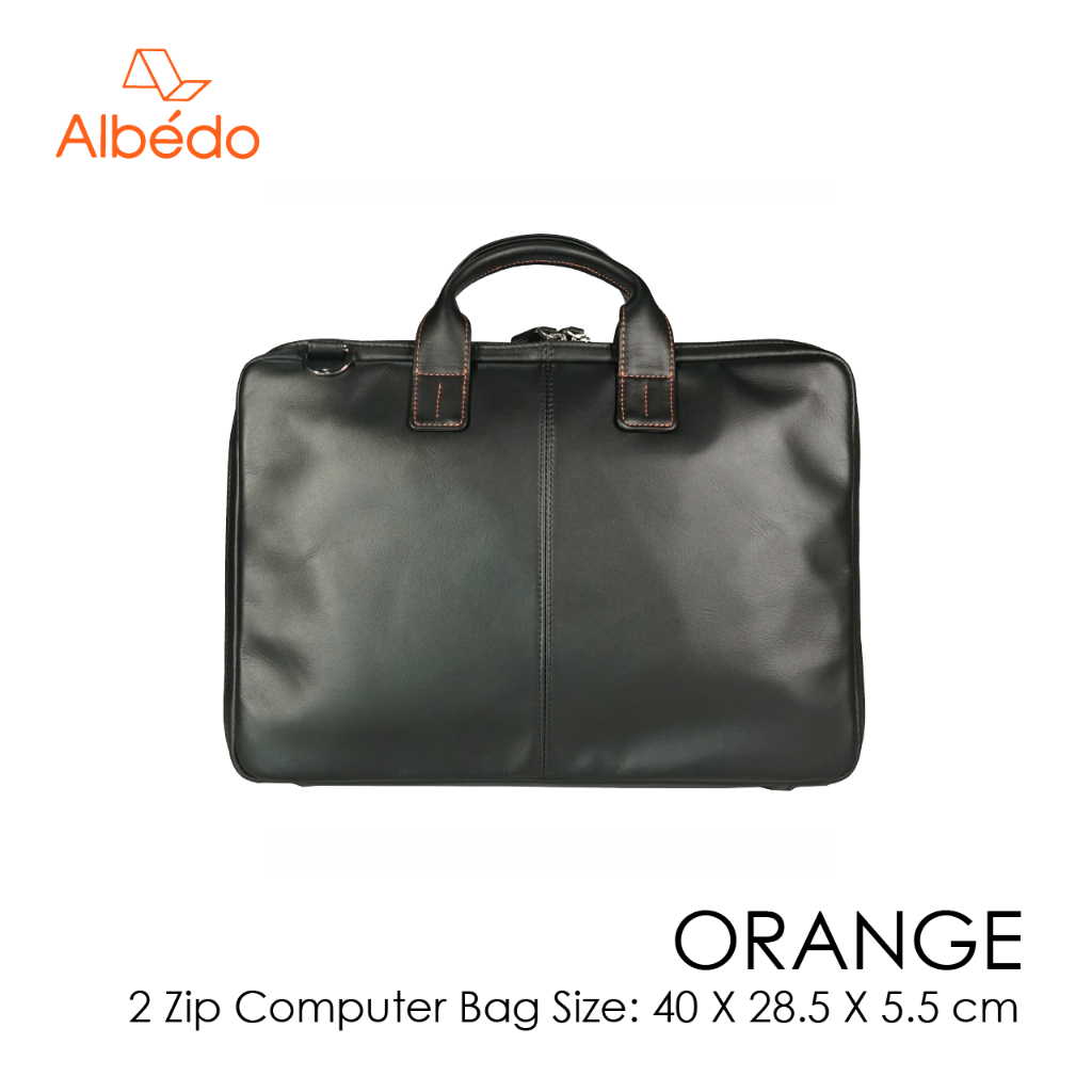 albedo-orange-2-zip-computer-bag-กระเป๋าคอมพิวเตอร์-กระเป๋าโน๊ตบุ๊ค-กระเป๋าเอกสาร-รุ่น-orange-or04199