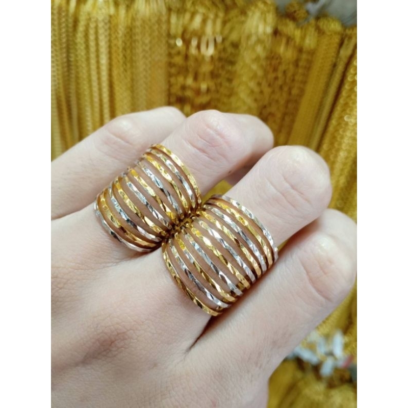 แหวนเศษทองสองกษัตริย์คละแบบ-แหวนเศษทองหุ้มคละแบบสวยๆ