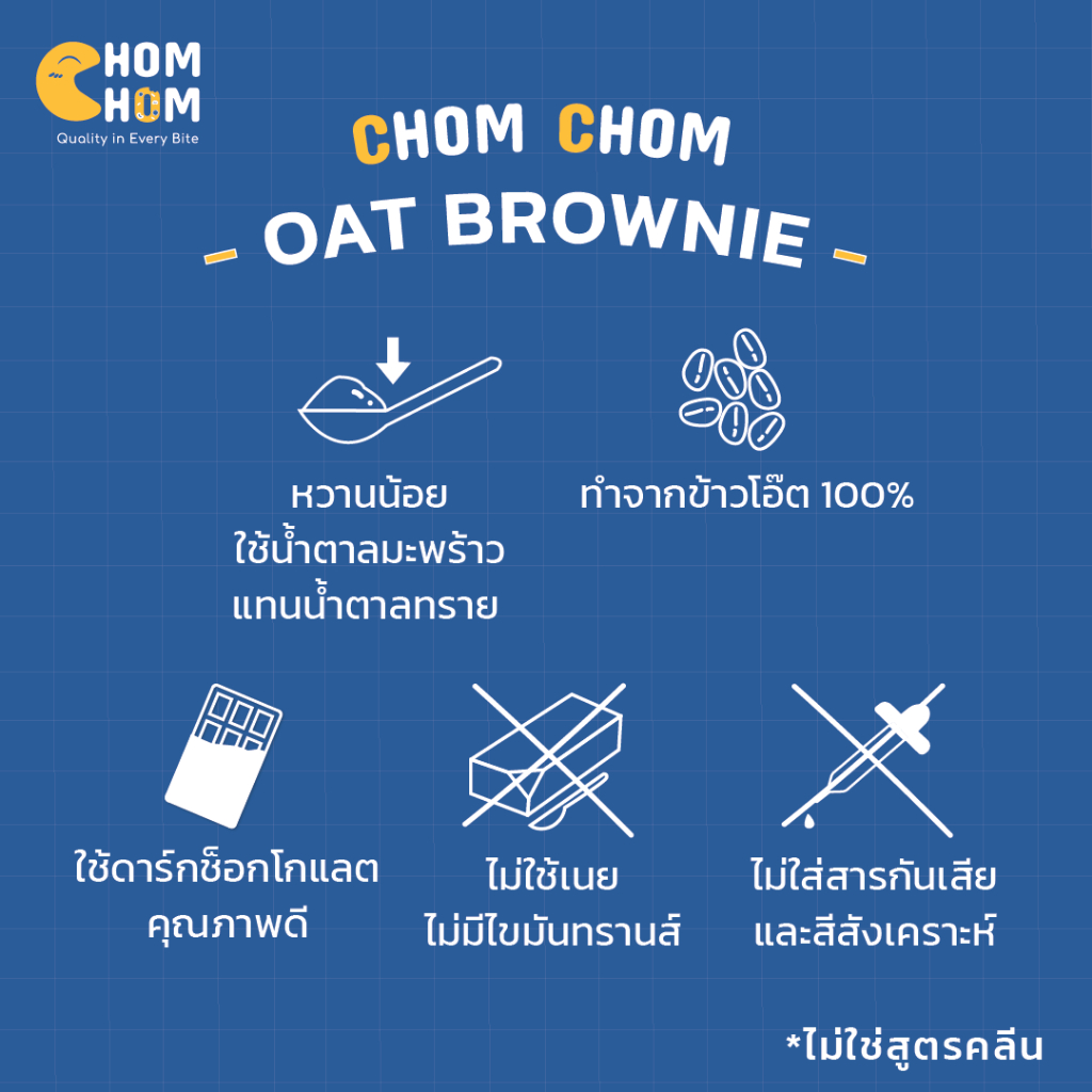 chom-chom-บราวนี่ข้าวโอ๊ต-โฮมเมด-สูตรไร้แป้ง