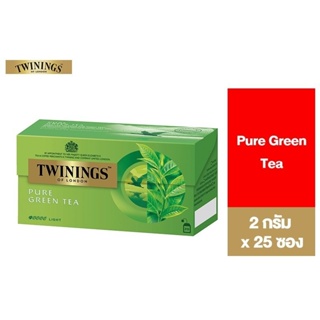TWININGS Pure GREEN TEA ชาเขียว​ ทไวนิงส์​  25*2g =50g