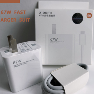 67W หัวชาร์จ XIAOMI  + สายชาร์จXIAOMI 6A สำหรับ  USB Type-C รองรับ Quick Charge Adapter + Cable Data