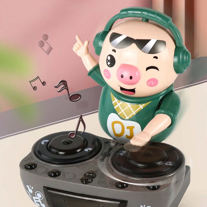 หมูเต้น-dj-pig-ของเล่น-หมูเต้น-ดนตรี-ของขวัญสำหรับเด็ก-หมูเวที-หลายเพลง-ดีเจหมู