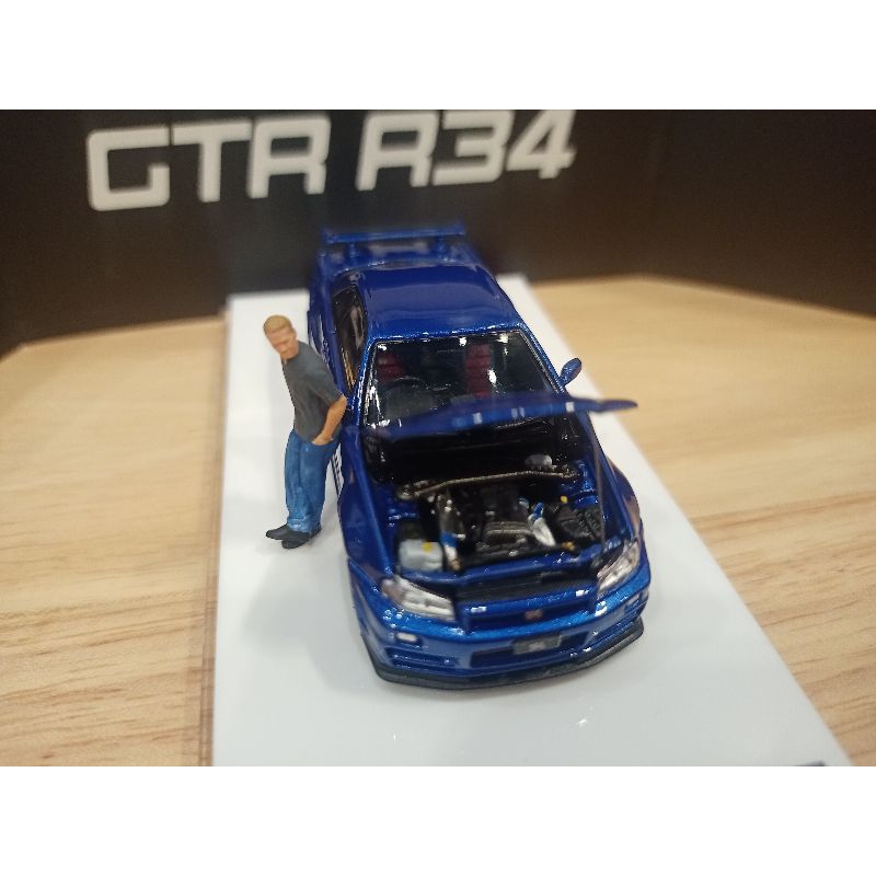 TimeMicro Nissan Skyline (R34) GT-R in Gulf Livery Ordinary Version 1