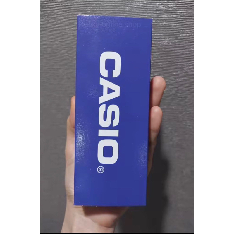 กล่องนาฬิกา-casio-สีน้ำเงินเข้ม-กล่องทรงไม้ขีด-กล่องนาฬิกา-กล่องกระดาษยของแท้-100-กล่องนาฬิกา-casio-ของแท้-100