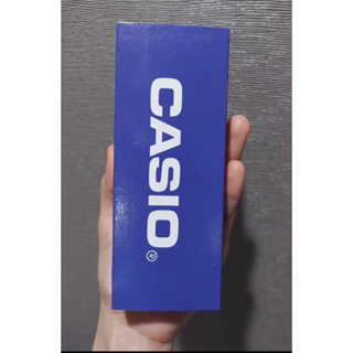 กล่องนาฬิกา CASIO สีน้ำเงินเข้ม กล่องทรงไม้ขีด กล่องนาฬิกา กล่องกระดาษยของแท้ 100%  กล่องนาฬิกา CASIO ของแท้ 100%