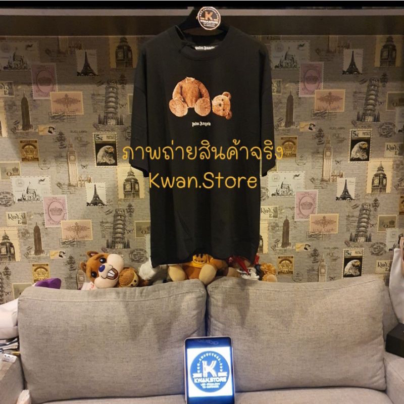 ภาพหน้าปกสินค้าPalm Angels Kill The Bear Tshirt คอแคบ 2019-22 (สินค้าพร้อมส่งทุกไซส์ในไทย 24ชม.) เสื้อหมีหัวขาด พรีเมี่ยม จากร้าน kwan.store บน Shopee