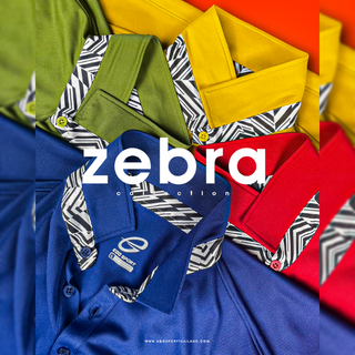 EGO SPORT เสื้อโปโล EG6183 Zebra Collection เสื้อโปโลแขนสั้น ตกแต่งฐานปกลายม้าลาย