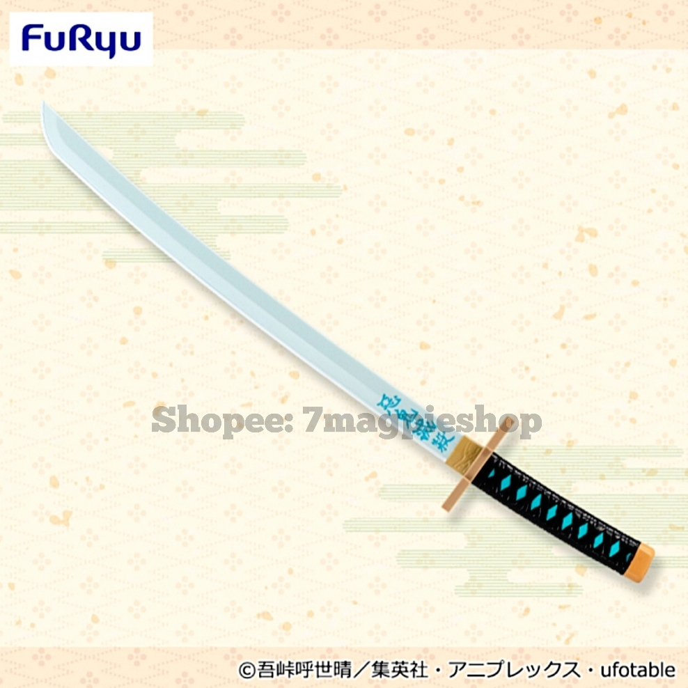 lot-jp-furyu-แท้-kimetsu-no-yaiba-tomioka-giyuu-tokito-muichiro-nichirin-sword-blade-50cm-katana-ดาบพิฆาตอสูร-giyu-ดาบ