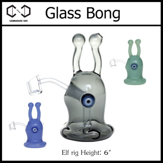 แจกันแก้ว บ้องแก้ว Elf rig  6นิ้ว  เคลมให้ใหม่ถ้าแตก OG154
