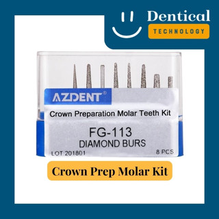 ชุดหัวกรอสำหรับการทำครอบฟันในฟันหลัง (Crown Preparation Molar Kit)