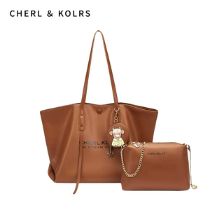 CHERL＆KOLRS สุภาพสตรี TOT กระเป๋าแฟชั่นวิทยาลัยลมร้อยความจุขนาดใหญ่กระเป๋าสะพายเรียบง่าย