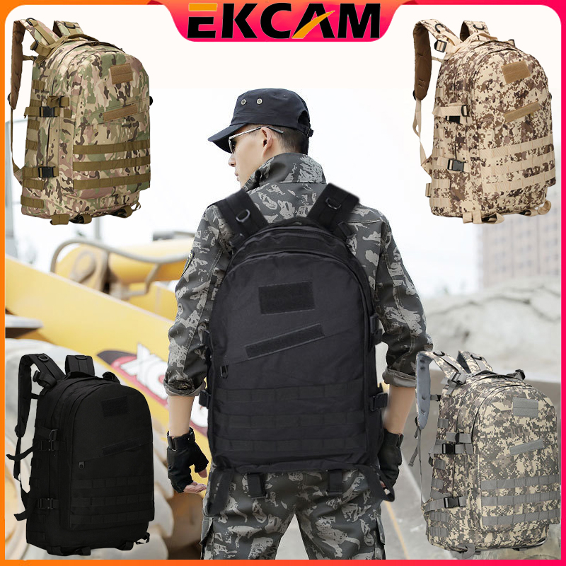 ekcam-hiking-backpack-40l-กระเป้าเป้-กระเป๋าเป้ทหาร-กันน้ำ-กระเป๋าเดินป่า-ระบบรองรับเอว-เหมาะสําหรับกีฬากลางแจ้ง