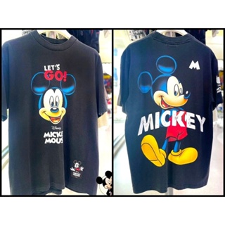 เสื้อDisney ลาย Mickey mouse สีดำ ฟอกเฟด (MPA-006)