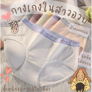 กางเกงใน  [ พลัสไซส์ ] สาวอวบ ผ้าคอตตอน100% รุ่น Coco L-3XL(หนัก50-100Kg.ใส่ได้)