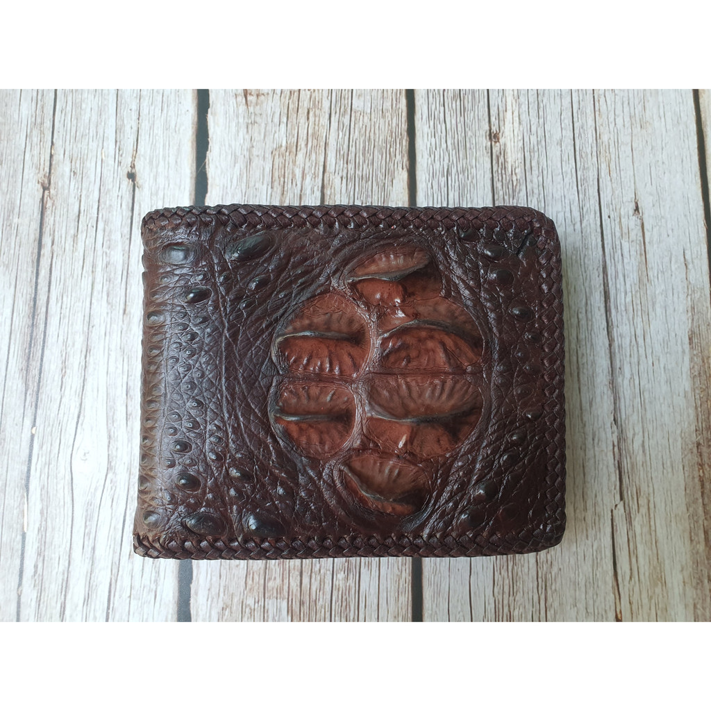 กระเป๋าสตางค์หนังจระเข้แท้ 100% Genuine Crocodile leather wallet ...